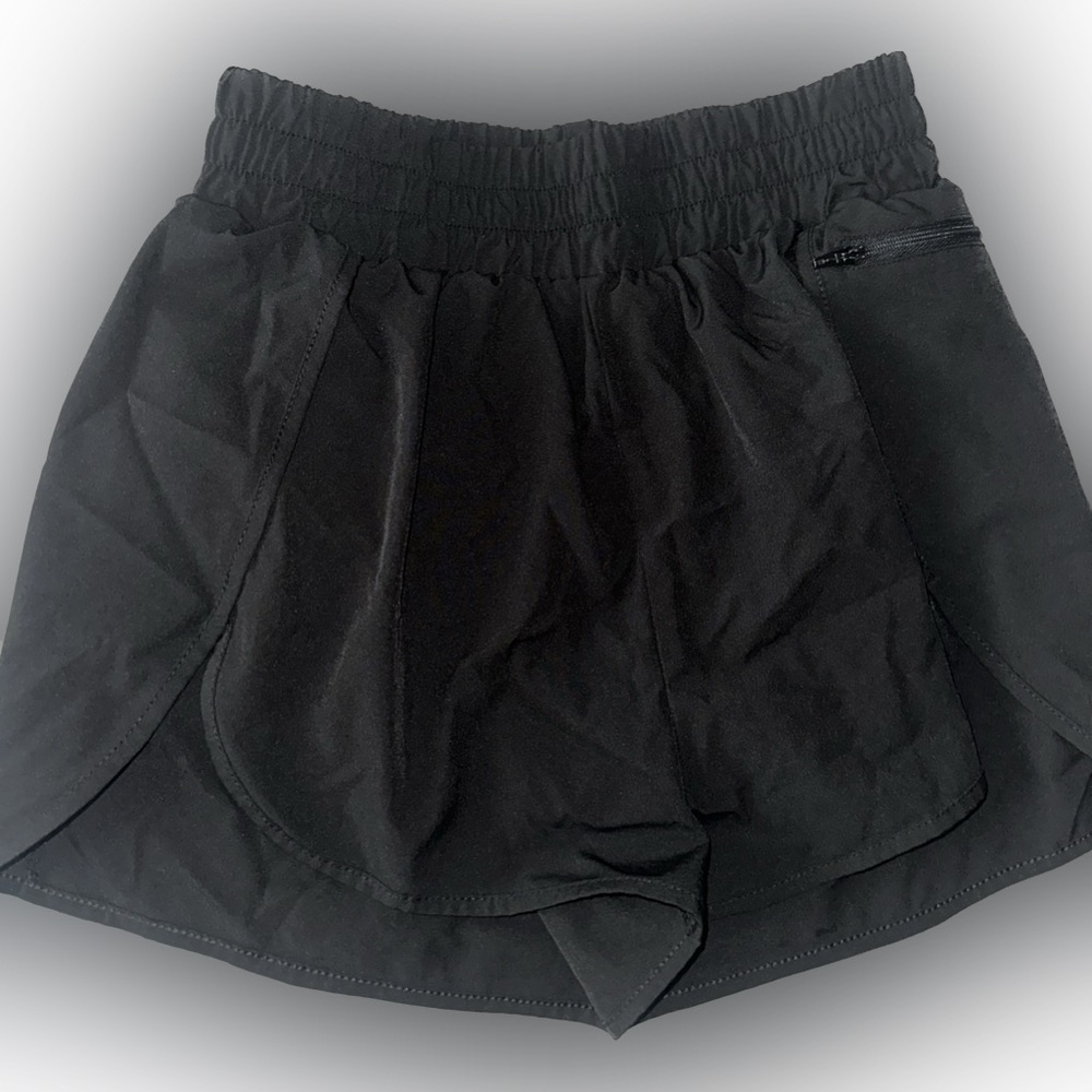 Blooming Jelly Black High Rise Athletic Shorts
